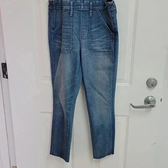 Madewell Med The Skinny Overalls Jeans Kemp Wash Strech Denim H5926 - Picture 5 of 10